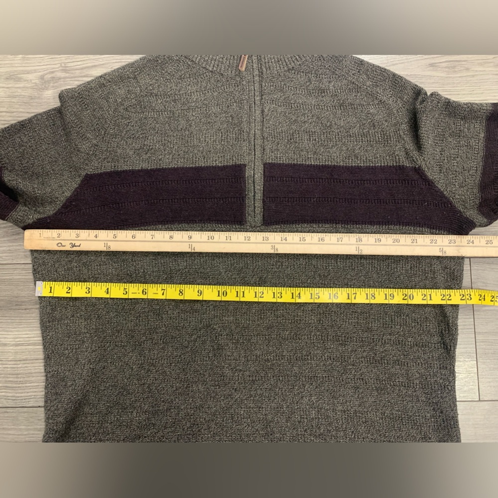 Smartwool Men’s Merino Wool Ripple Ridge Stripe Half Zip Size XL - Picture 4 of 9